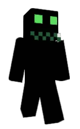 black and green pea Minecraft skin — Classic model