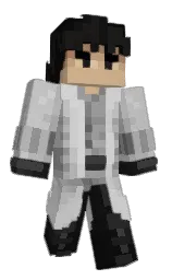 silver and cod gray Minecraft skin — Classic model — first worn by FriendlyRF
