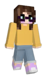 burcimiko's Minecraft skin wearing the Purple Heart cape