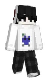 white and cod gray Minecraft skin — Slim model — first worn by 29_C1