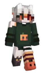 heavy metal and dawn pink Minecraft skin — Slim model — first worn by grubberty