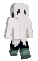 ebb and blue charcoal Minecraft skin — Slim model — first worn by ghostlyghostea
