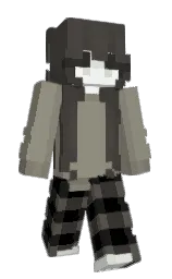 granite green and fuscous gray Minecraft skin — Slim model — first worn by tawrr