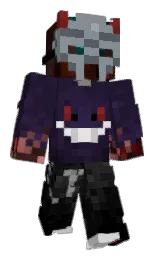 black and revolver Minecraft skin — Slim model — first worn by gepexlol