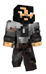 taupe and black Minecraft skin — Classic model — first worn by ScientificNacho