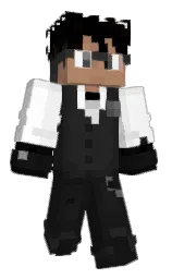cod gray and black Minecraft skin — Classic model — first worn by kagazagito