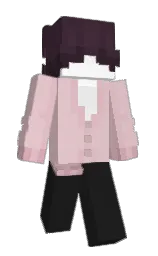 pink flare and cod gray Minecraft skin — Slim model