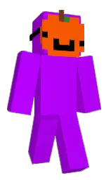 electric violet and international orange Minecraft skin — Classic model — first worn by Rydenn_