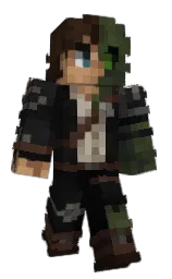 Jymped's Minecraft skin wearing the Zombie Horse cape