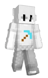 concrete and white Minecraft skin — Classic model