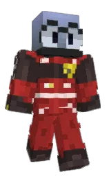 mexican red and black Minecraft skin — Classic model