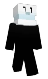 black and humming bird Minecraft skin — Slim model — first worn by DrBlueTAC