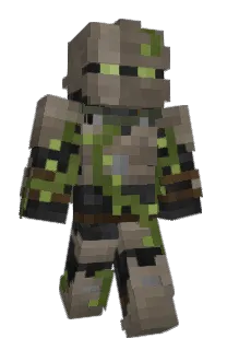 Front of VanGhoul's skin