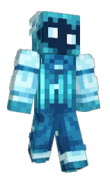oyster bay and black Minecraft skin — Classic model