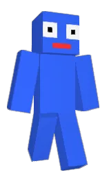 dodger blue and white Minecraft skin — Classic model