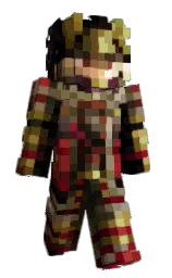 black and gondola Minecraft skin — Slim model — first worn by DoeWood
