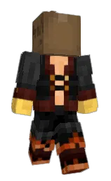 mine shaft and cod gray Minecraft skin — Slim model