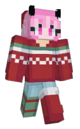 burnt umber and well read Minecraft skin — Slim model — first worn by Mia_DragonHeart