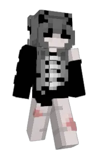 Front of skulliebiter's skin