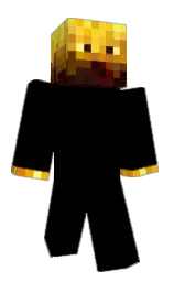 black and cod gray Minecraft skin — Classic model — first worn by PlatoRepublic