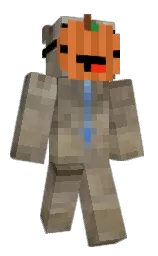 black and sandstone Minecraft skin — Slim model
