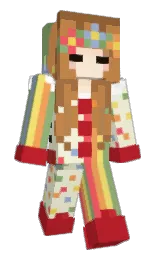 cardinal and beige Minecraft skin — Slim model — first worn by SadieDog30