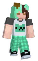 puerto rico and aquamarine Minecraft skin — Classic model — first worn by BuniBean