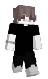 black and wild sand Minecraft skin — Slim model