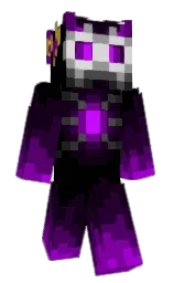 black and mardi gras Minecraft skin — Classic model