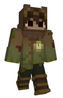 Front of fanbrusher's skin