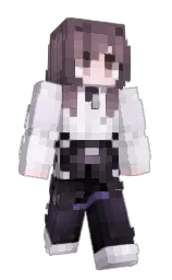 whisper and white lilac Minecraft skin — Slim model