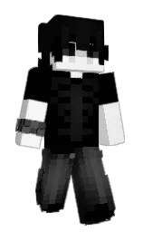 black and alabaster Minecraft skin — Slim model — first worn by irlv