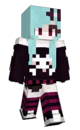 sashkasirenz's Minecraft skin wearing the Aurora cape