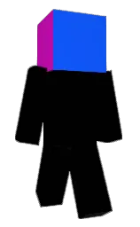 black and purple pizzazz Minecraft skin — Classic model