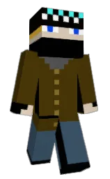 deep bronze and fiord Minecraft skin — Classic model