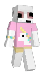 alabaster and cotton candy Minecraft skin — Slim model — first worn by iriskina