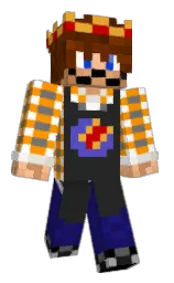 PaiPex's Minecraft skin wearing the Pan cape