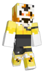 sunglow and white Minecraft skin — Classic model — first worn by jojo1275