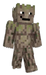 pine cone and cement Minecraft skin — Classic model — first worn by TalkingRelic