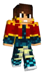 bright red and firefly Minecraft skin — Classic model — first worn by Kylezach91
