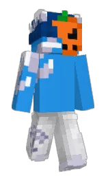 black and catalina blue Minecraft skin — Slim model