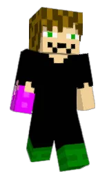 sorrell brown and black Minecraft skin — Slim model — first worn by Mijo__