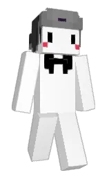 white and mine shaft Minecraft skin — Classic model