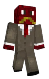 black and deep fir Minecraft skin — Classic model