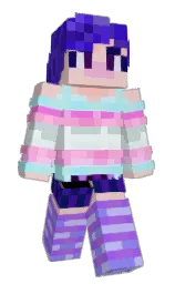 oyster pink and chantilly Minecraft skin — Slim model — first worn by Aurora_Astralis