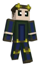 Minecraft-Skin in cloud burst und green kelp — Modell: Klassisch