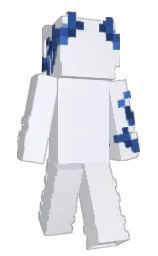 white lilac Minecraft skin — Slim model