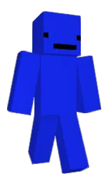 blue and black Minecraft skin — Classic model — first worn by Bobbyroq