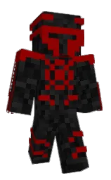 red berry and cod gray Minecraft skin — Classic model
