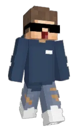 Pamant's Minecraft skin wearing the Aurora cape